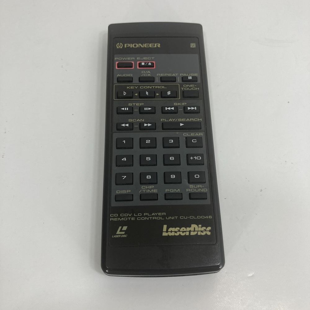 Original Pioneer Laser Disc Player Remote Control CU-CLD046 OEM - TESTED